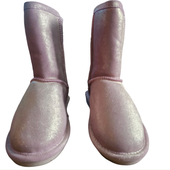 EC | NWOT | Bearpaw Emma | Youth Boot | Pink Glitter | Size: 5 - Picture 6 of 15